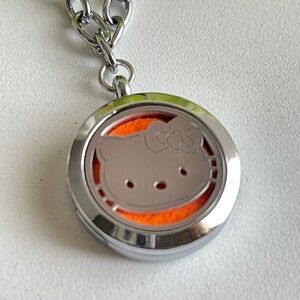 Silver Hello Kitty Locket Necklace
